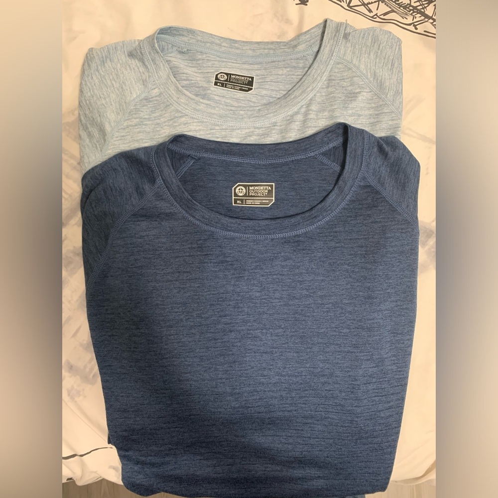 Mondetta Men's 2 Pack Short Sleeve Active Performance Tee. XL